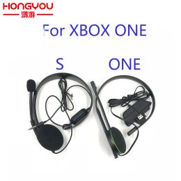 Accessories Original Black Wired Chat Chatting Gamer Headset Headsets Headphone With Mic For Xbox One for Microsoft XBOX ONE S version