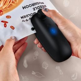 Machine Mini Plastic Bag Thermal Sealer Portable Wireless Food Bag Sealing Machine USB Charging Plastic Packaging Sealer Home Kitchen