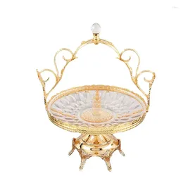 Plates European-Style Creative Micro Luxury Fruit Plate Retro Furnishings Decoration Living Room Pastry Candy