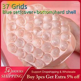 Baking Moulds 37 Grids Round Maker Reusable Silicone Trays Mold BPA Free Ice Mould With Removable Lids Kitchen Tool