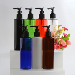 Storage Bottles 20pcs 250ml Empty White Plastic Bottle Bayonet Lotion Pump For Shower Gel Shampoo Liquid Soap Dispenser Cosmetics Packaging