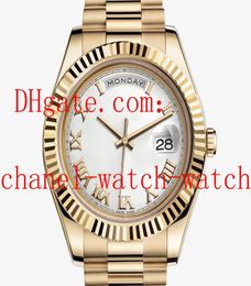 5 Style Topselling 41mm Men039s DayDate II President Watch 18 White gold 218239 218238 Roman Dial Mens Automatic Mechanical Wa1074981