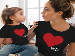 Cute Family Look Matching Clothes Mommy And Me Tshirt Mother Daughter Son Outfits Women Mom Tshirt Baby Girl Boys T Shirt7644110