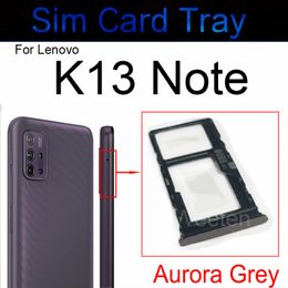 Sim Card Tray For Lenovo K13 Note K13Note PAMS0008RU SIM Card Tray Holder Slot Adapter Micro SD Card Reader Replacement Parts