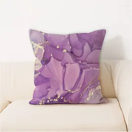 Pillow High-End Light Luxury Gilded Texture Throw Simple Decoration Smooth Silk Cover Car Home Deco