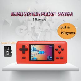 Players WOLSEN 8 Bit Retro Station Pocket Handheld Game Built in 586 games 3.0 Inch Video Game Console Support Micro TF card Load game