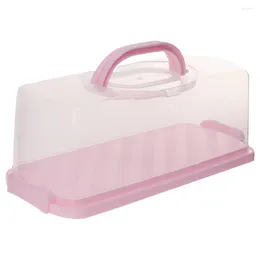 Storage Bottles Bread Containers Plastic Carrier Lid Handle Cake Stands Saver Airtight Seal Loaf Box