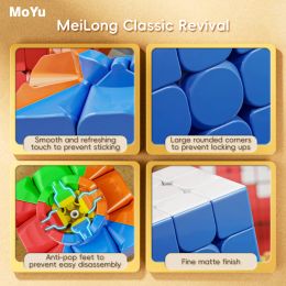 Moyu Mosaic Cube 10x10 5x5 3x3 jigsaw PUZZLE speed cube art Creative Cube Decorative Paintings Toys For Children