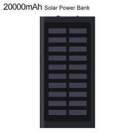 Bank 20000mAh Outdoor Solar Power Bank Portable External Battery Charger for iPhone Samsung Huawei Xiaomi Phones and Tablets