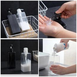 Liquid Soap Dispenser 600ml Bottle Bathroom Hand Cleaning Fluid Bottles Shampoo Shower Gel Lotion Container Empty Travel