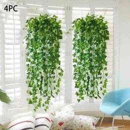 Decorative Flowers Simulation Of Wall Hanging Parthenocissus Tricuspidata Window Decoration With Artificial Garden Bathroom Plants