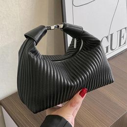 Shoulder Bags French Women Minority Crossbody 2024 Fashion All-match Handbag Clutch Luxury Ruched Zipper Underarm