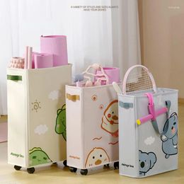 Laundry Bags Japanese Dirty Bag Lovely Web Celebrity Baskets Yoga Mat Storage Basket With Wheel Large Capacity