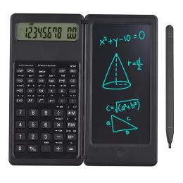 Calculators Foldable Calculator 6" LCD Writing Tablet Digital Drawing Pad 10 Digits Display with Stylus Pen Erase Button for Office School