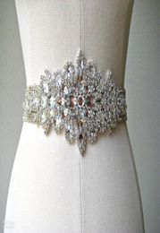 Selling Beaded Bridal Sash Belt Gorgeous Shiny High Quality Fashion Wedding Accessories New Arrival1137911