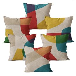 Pillow Geometry Home Decor Case Colour Block Modern Covers Decorative 40 45 Cover For Sofa