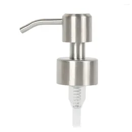 Liquid Soap Dispenser Pump Head 11cm Anti-Corrosion Rust-Proof Silver/Black Stainless Steel Home Dishe Bath