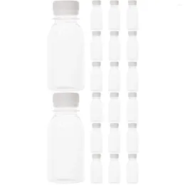 Take Out Containers 20 Pcs Milk Bottle Water Transparent Juice Bottles Multi-function Empty Drinking Reusable Convenient Abs Clear Travel