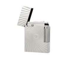 ST lighter Bright Sound Gift with Adapter luxury men accessories silver Colour Pattern Lighters 158271446