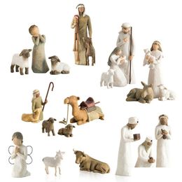 Novelty Items Willow Tree Nativity Figures Statue Hand Painted Decor Christmas Gift G230520 Drop Delivery Dhsmj