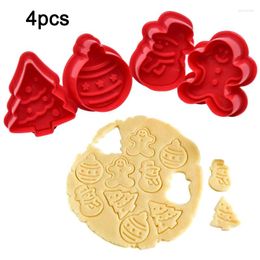 Baking Moulds 4pcs Cutter Mould Mold Plunger For Fondant Cake Cookie Biscuit Pastry Kitchen FBE2