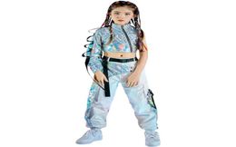 Clothing Sets Girls Technology Sense Catwalk Fashion Girl Model Jazz Dance Style Costume Hiphop Suit Kids Clothes2544398