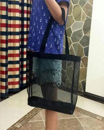 sellClassic shopping mesh Bag luxury pattern Travel Bag Women Wash Bag Cosmetic Makeup Storage mesh Case2729230