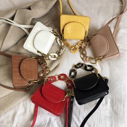 Bag Fashion Pu Small Square For Women Chain Design Shoulder Pure Color Ladies Casual Messenger Lipstick Bags