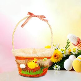 Gift Wrap Easter Basket Stuffers Decorative Portable Eggs Candy For Door Outdoor Home Indoor Decorations