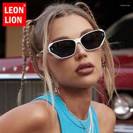 Sunglasses LeonLion Cat Eye Vintage Women Small Frame Brand Eyewear Personality Simple Glasses Female Lentes De Sol Mujer