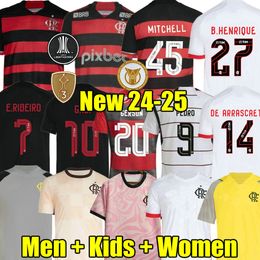 GABI 24 25 Gerson Flamengo soccer jerseys HOME 2023 2024 2025 David Luiz E.RIBEIRO football shirts vidal PEDRO DE ARRASCAETA campeao men women kids Outubro 3