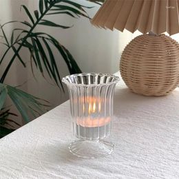 Candle Holders Glass Votive Small Tea Light Cups For Wedding Proposal Spa Meditation Table Centrepieces