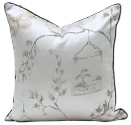 Pillow Classic Retro Oriental Jacquard Decorative Throw Pillow/almofadas Case 45 50 Chinoiserie Vintage Cover Home Decorating