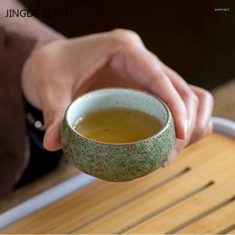 Teaware Sets 2 Pcs/lot Chinese Ceramic Teacup Handmade Stoare Tea Bowl Single Cup Master Cups Home Drinking Accessories