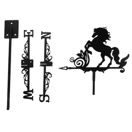 Garden Decorations Horse Weather Vane Vintage Wind Metal Direction Indicator For Outdoor