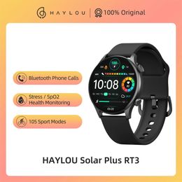 100% HAYLOU Solar Plus RT3 Smart Watch Bluetooth Phone Call 1.43"AMOLED Display Smartwatch Health Monitor IP68 Waterproof