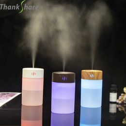 Humidifiers 260ml USB Ultrasonic Vase Aroma Diffuser Cool Mist Maker Car Air Humidifier Fragrance Oil Purifier Intelligent Home