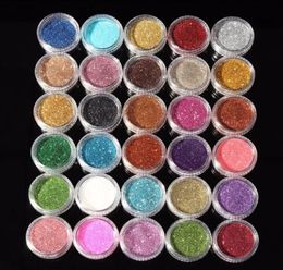 30pcs Mixed Colours Pigment Glitter Mineral Spangle Eyeshadow Makeup Cosmetics Set Make Up Shimmer Shining Eye Shadow 20189556453