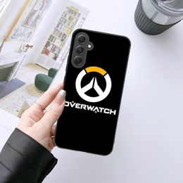 Over Watch Mobile Cell Phone Case for Samsung Galaxy A91 70 54 53 52 34 24 21 Note 20 10 M54 Plus Ultra 5G Black Cover Funda
