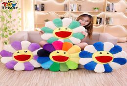 Sun Flower Plush Toy Stuffed Doll Cat Pet Cushion Mat Pillow Home Bedroom Car Shop Restaurant Decor Girl Gift3951476