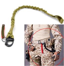 Tactical Survial Sling Quick Release Strap Safety Lanyard Outdoor Mountaineering Camping Climbing Bungee Nylon buffer rope93934906355573