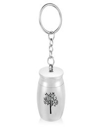 30x40mm Tree of life Cremation Urn Keychain Memorial Urn for PetHuman Ash Keepsake Funeral Jar9831950