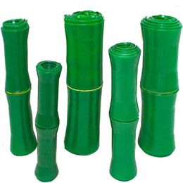 Decorative Flowers Cover For Drainage Pipes Air Conditioning Heating Gas Plastic Bamboo Joints Bark Green Plants Indoor