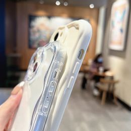 Wave Pattern Solid Color Phone Case For Xiaomi 13T Pro Case Redmi Note 12 11 9 8 10 Pro Redmi 13C 12C 12 10 Poco X5 X3 Pro Cover