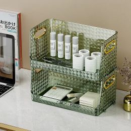 Desktop Cosmetics Storage Box Large Skin Care Facial Mask Dresser Sundries Snack Storage Basket Makeup Organiser