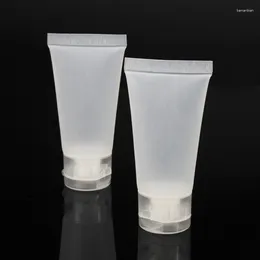 Storage Bottles 10PCS Empty Plastic Squeeze Tubes Translucent Cosmetic Containers Refillable Tube Travel Bottle Drop