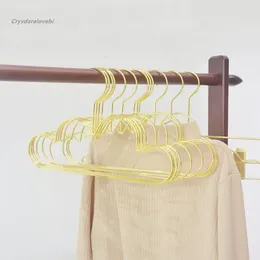 Hangers 10pcsClothes Hanger For Baby Kid Gold Non Slip Metal Space Saving Cloud Shape Clothes Closet Storage Organizer Rack