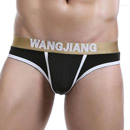 Underpants Separate Mens Briefs Open Front Underwear Men Pouch Cover Penis Hole Sexy Ice Silk Panties Breathable S-XL