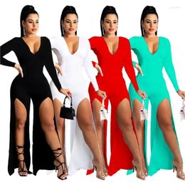 Pareo Beach Women Pareos Swimwear Cover Up Winter Neck Solid Color Split Jumpsuit Spandex Tunic Dress Swimsuit Kaftan For