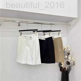 Skirts designer 2024 Summer New Nanyou Cha Casual Fashion Sweet Cool Versatile Waist Contrast Letter Button Pants QF46